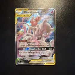 Pokemon TCG Mewtwo & Mew GX TAG TEAM GX SM191 SM Promo Holo English - Image 2