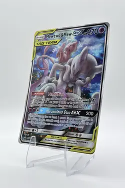 The Pokemon Company Mewtwo & Mew GX SM191 SM Black Star Promo TAG TEAM Holo - Image 2