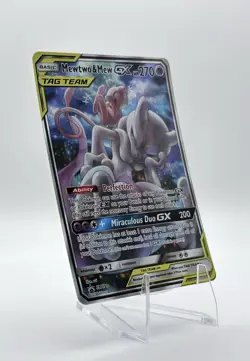 The Pokemon Company Mewtwo & Mew GX SM191 SM Black Star Promo TAG TEAM Holo - Image 3
