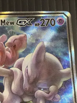 Pokemon Mewtwo & Mew GX SM191 SM Black Star Promo TAG TEAM GX Holo Scratched - Image 3