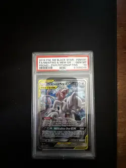 Mewtwo & Mew GX SM Black Star Promo SM191 2019 PSA 10 TAG TEAM GX Holo - Image 4