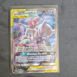 Mewtwo & Mew GX SM191 SM Black Star Promos Holo Promo TAG TEAM 270 HP English - Image 1