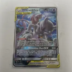 Pokemon Company Mewtwo & Mew GX SM191 SM Promo TAG TEAM Holo 270 HP - Image 1