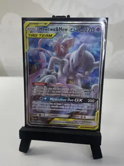 Pokemon TCG Mewtwo & Mew GX TAG TEAM GX Promo Holo SM Black Star SM191 270HP - Image 1