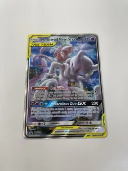 Pokemon TCG Mewtwo & Mew GX TAG TEAM GX Promo Holo SM Black Star SM191 270HP - Image 2