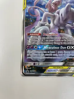 Pokemon TCG Mewtwo & Mew GX TAG TEAM GX Promo Holo SM Black Star SM191 270HP - Image 5