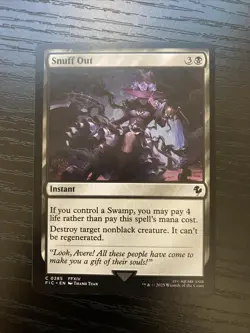 Snuff Out 0285 Commander Final Fantasy Magic The Gathering English NM - Image 1