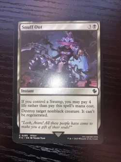 Snuff Out 0285 Commander Final Fantasy Magic The Gathering English NM - Image 2