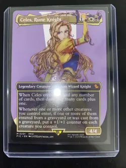 Celes Rune Knight (Borderless Nonfoil) Magic Gathering Final Fantasy MTG - Image 1