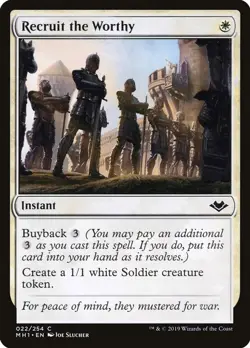 NM Foil - Recruit the Worthy [MH1 - 22] Modern Horizons - Image 1