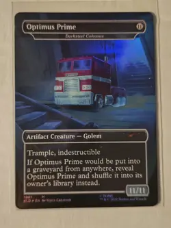 Optimus Prime Darksteel Colossus Foil Magic the Gathering Transformers SLD - Image 2