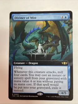 Diviner of Mist (Extended Art) Commander: Tarkir: Dragonstorm #60 Rare - Image 1
