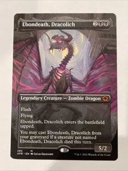Ebondeath, Dracolich (Borderless) Adventures in the Forgotten Realms #292 Mythic - Image 1