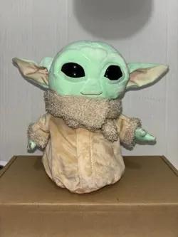 Star Wars Grogu Plush Toy 9" Mattel The Mandalorian Stuffed Animal - Image 1