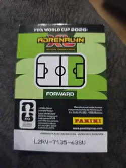 FIFA World Cup 2026 Adrenalyn XL Panini Estevao Brazil Limited Edition Rare - Image 2