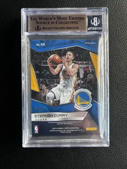 2015-16 Panini Spectra Swatches Stephen Curry Gold Prizm Patch /10 BGS 9.5 - Image 2