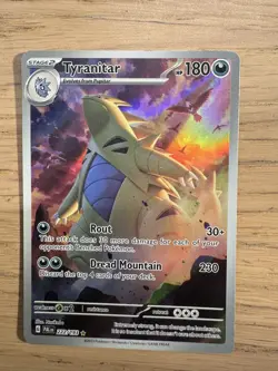 Pokemon Tyranitar 222/193 Paldea Evolved Rainbow Secret Rare Card Lightly Played - Image 2