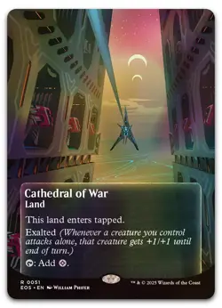 Cathedral of War (0051) (Borderless) #51 (Foil) NM Edge of Eternities Magic MTG - Image 1