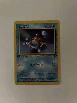 Pokemon TCG Squirtle Team Rocket 1st Edition (68/82) - Image 1