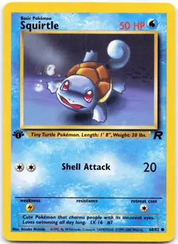 Squirtle 68/82 1st Edition Team Rocket - Image 1