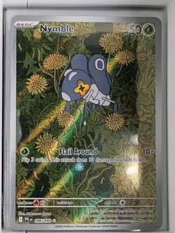 Pokemon Mega Evolution Phantasmal Flames Nymble 96 Illustration Rare Full Art NM - Image 1