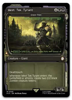 West Tek Tyrant - Grave Titan (Showcase) #346 (NM) Fallout PIP Magic MTG - Image 1