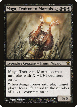Maga, Traitor to Mortals #81 (HP) Saviors of Kamigawa SOK Magic MTG - Image 1