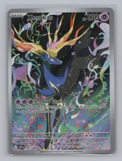 Xerneas 091/086 ME04: Chaos Rising NM Pokemon TCG Shiny Rare Illustration Rare - Image 1