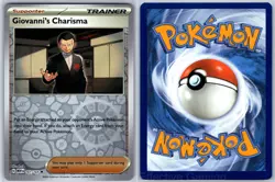 Giovanni's Charisma 161/165 Uncommon 151 Pokemon Reverse Holo NM hncl - Image 3