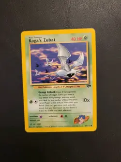 Pokemon Koga's Zubat 83/132 Common Gym Challenge Unlimited - Image 3