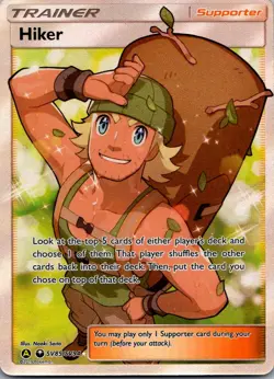 Hiker SV85/SV94 Ultra Rare Hidden Fates Shiny Vault Pokemon Holo Near Mint - Image 1