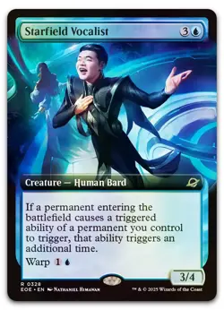 Starfield Vocalist (Extended Art) #328 (Foil) NM Edge of Eternities Magic MTG - Image 1