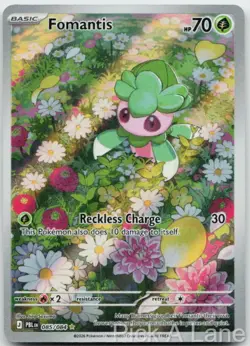 Fomantis 085/084 Illustration Rare Pitch Black Pokemon Holo Near Mint - Image 1