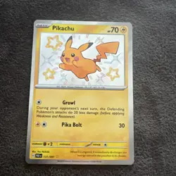 2024 Pokemon PAF EN Pikachu Shiny Rare 131/091 - Image 1