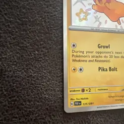 2024 Pokemon PAF EN Pikachu Shiny Rare 131/091 - Image 3