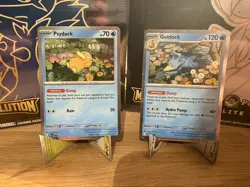 Pokemon TCG Psyduck And Golduck Cosmo Holo Promos 007 And 008 - Image 1
