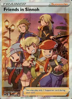 Friends in Sinnoh 149/159 Ultra Rare Crown Zenith Pokemon Holo Near Mint - Image 1