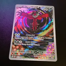 Pokemon TCG Yveltal 205/182 SV04 Paradox Rift Full Art IR Holo 130 HP ENG - Image 1