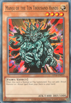 Manju of the Ten Thousand Hands - OP18-EN013 - Common - Yugioh - Image 1