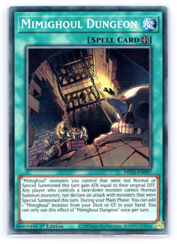 Mimighoul Dungeon - MP25-EN097 - Prismatic Secret Rare - 1st Edition - Yugioh - Image 1