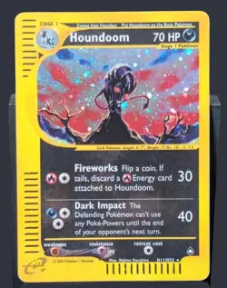 Houndoom H11/H32 Aquapolis Holo Rare Pokemon TCG LP - Image 1