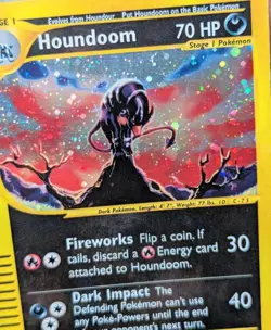 Houndoom H11/H32 Aquapolis Holo Rare Pokemon TCG LP - Image 4