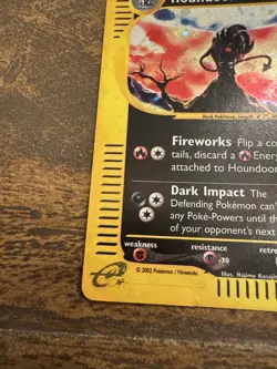 Pokemon TCG 2003 Aquapolis Houndoom H11/H32 Holo Rare English Stage 1 70 MP/DMG - Image 2