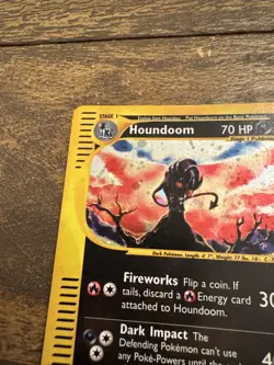 Pokemon TCG 2003 Aquapolis Houndoom H11/H32 Holo Rare English Stage 1 70 MP/DMG - Image 3
