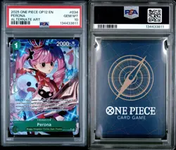 2025 ONE PIECE OP12-LEGACY OF THE MASTER #034 PERONA ALTERNATE ART PSA 10 - Image 1