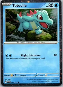 Totodile (Cosmos Holo) Holo Common Miscellaneous Cards & Products 041/217 NM - Image 1