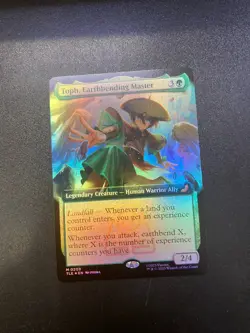 Magic The Gathering Toph, Earthbending Master Foil Extended Art 0209 Card - Image 1