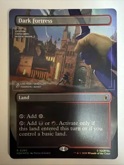 MTG MTG Dark Fortress (Borderless) FOIL - 0380 - Marvel Super Heroes (MSH) - Image 1