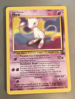 Pokemon Card - Mew Wizards Black Star Promos 8 Promo - Image 1