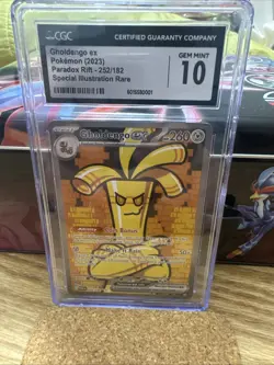 2023 Pokemon Golden go Ex SIR Paradox Rift 252/182 Cgc 10 - Image 1